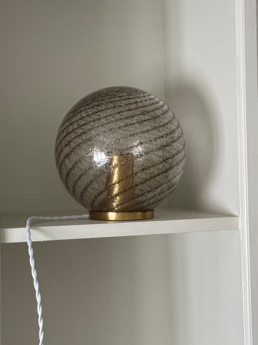 2 stk Vintage Murano Swirl Bordlamper