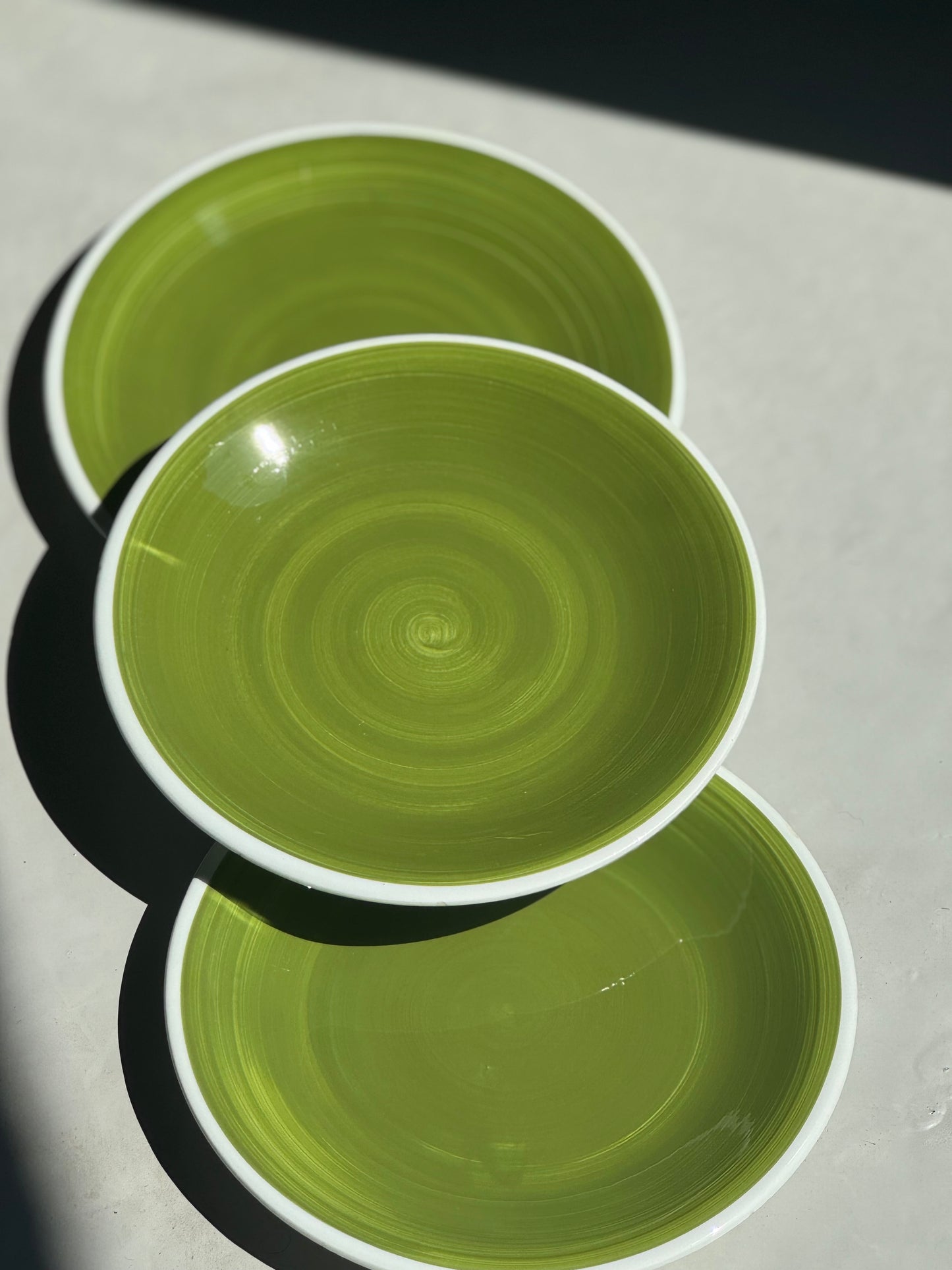 Grønne Swirl Tallerkener
