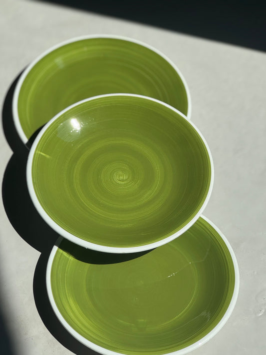 Grønne Swirl Tallerkener