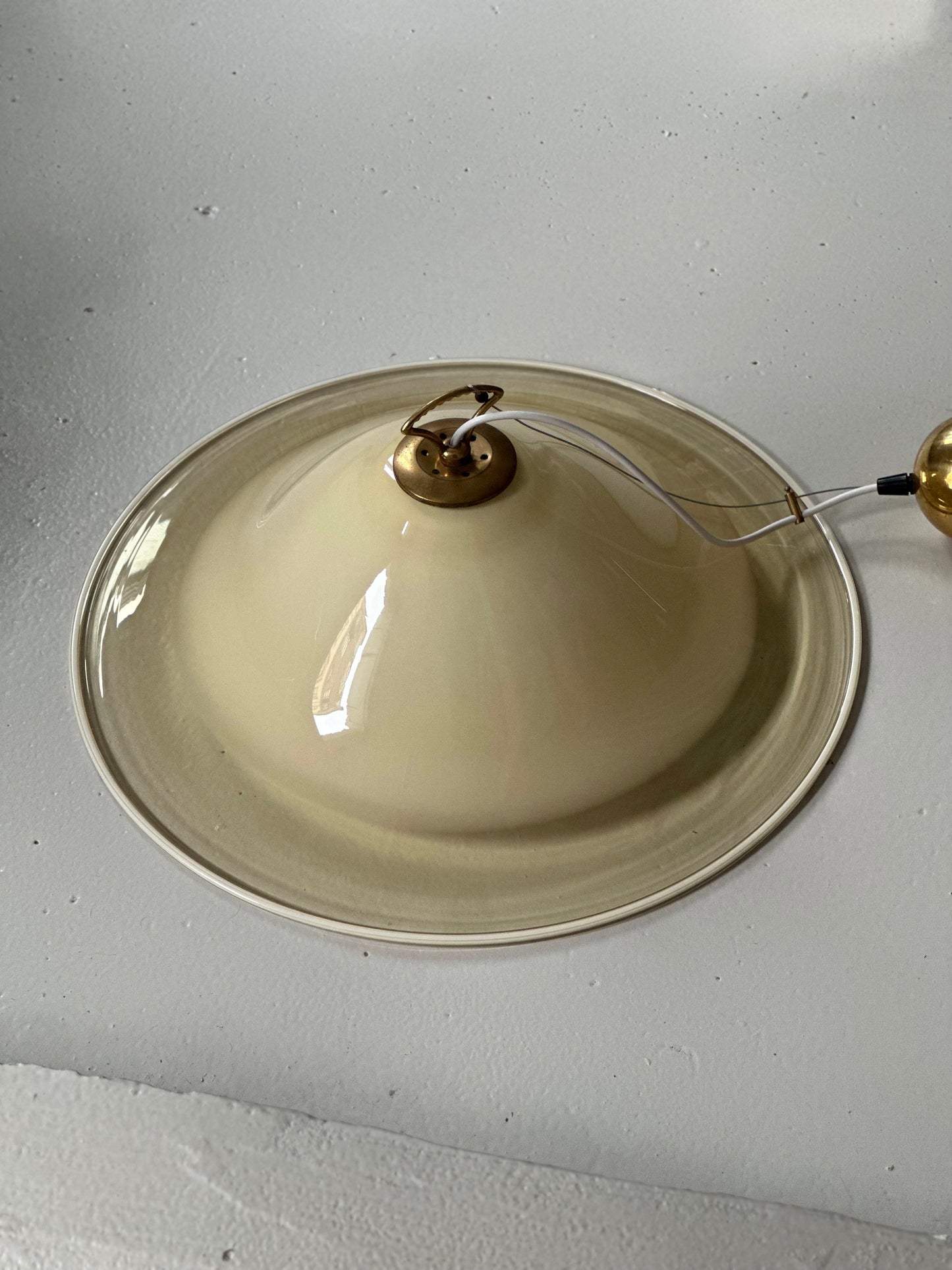 Vintage Murano Pendel - Creme