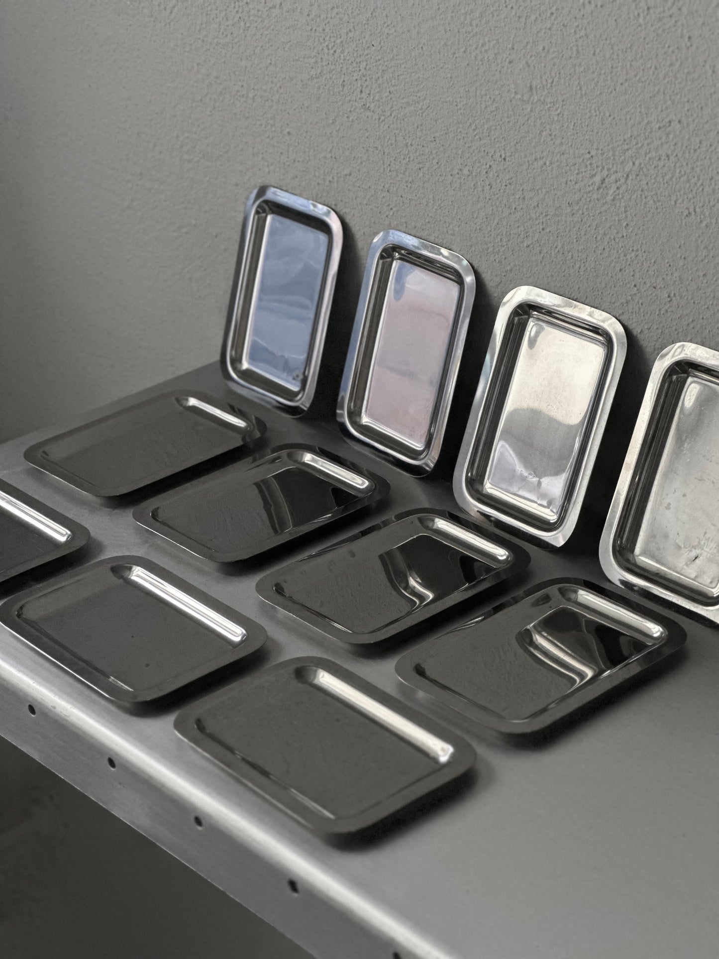 Små vintage krom fade