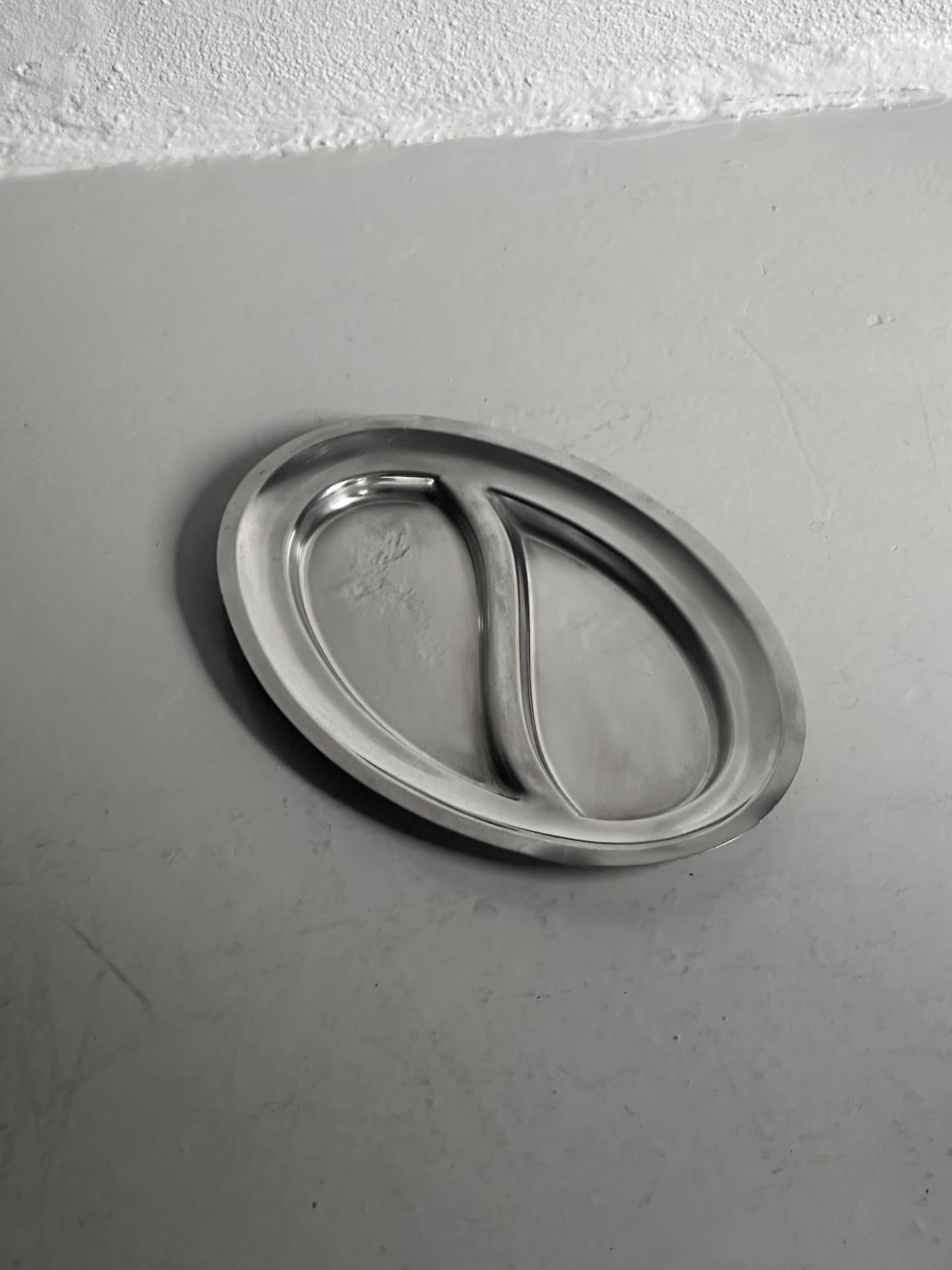 Italiensk Vintage Stål Fad #4