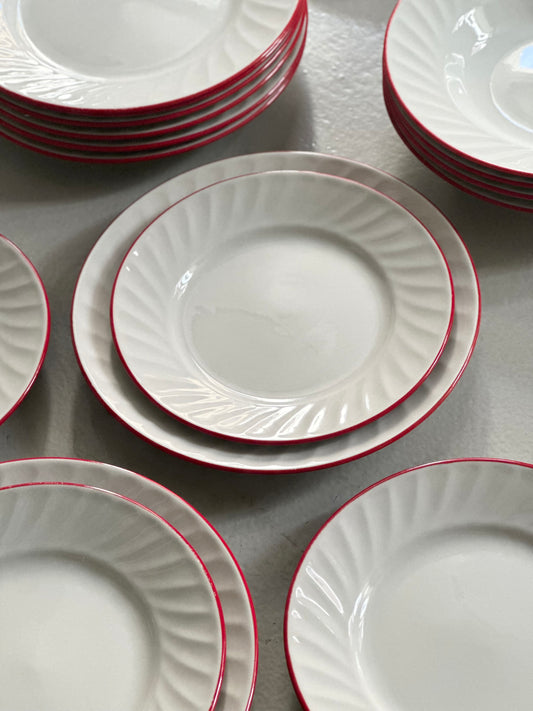 Swirl Bistro Stel - Rød