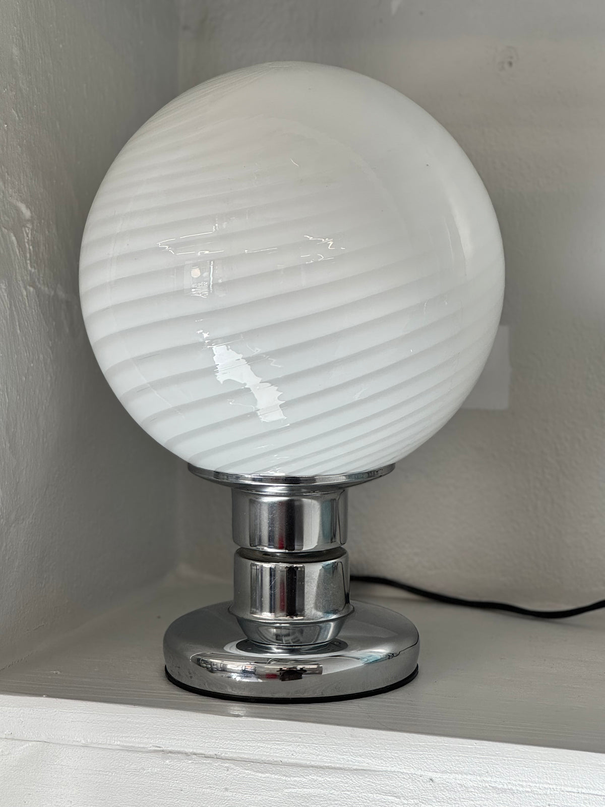 Vintage Murano x Krom Bordlampe