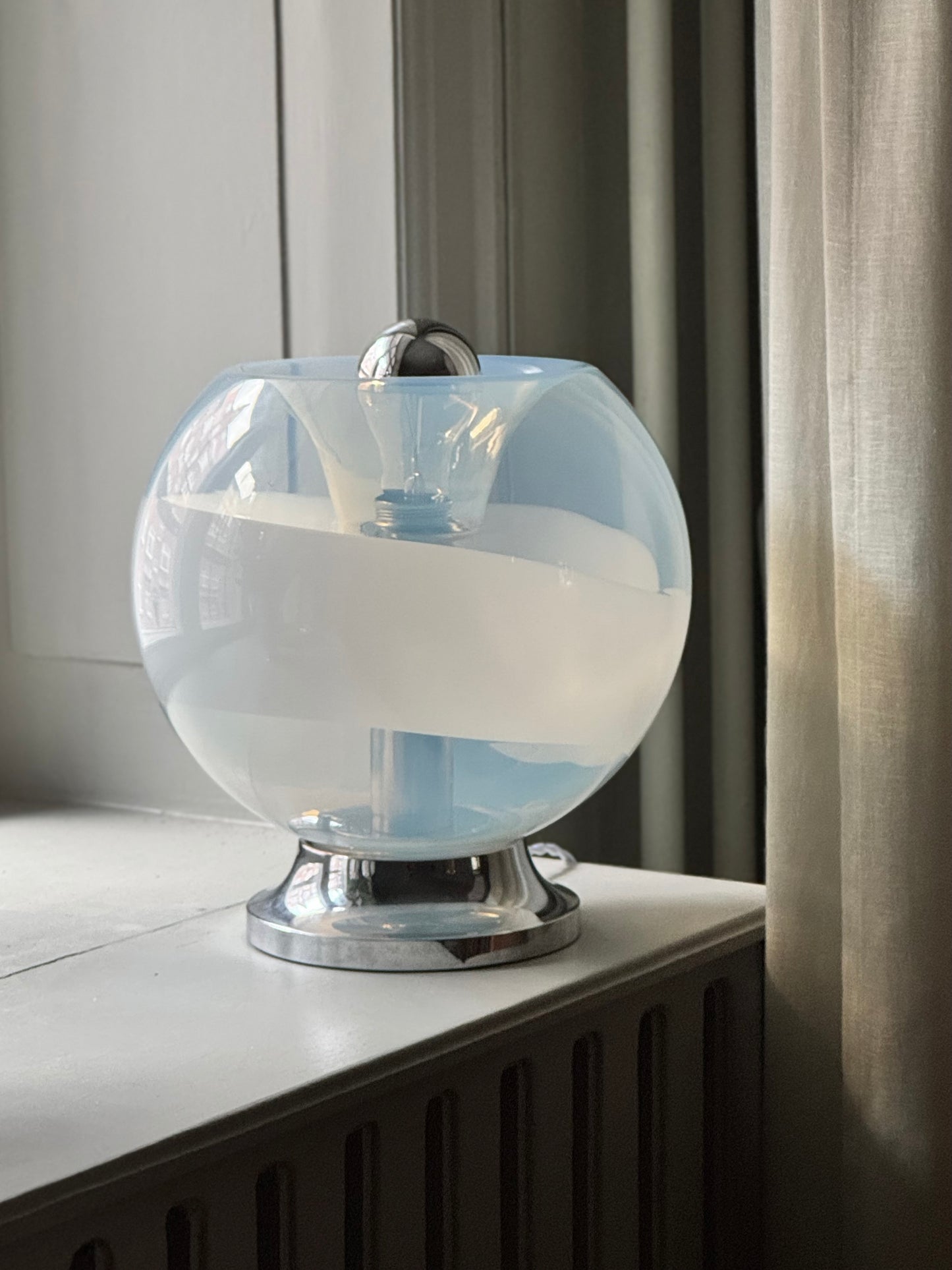Vintage Murano x Krom Bordlampe