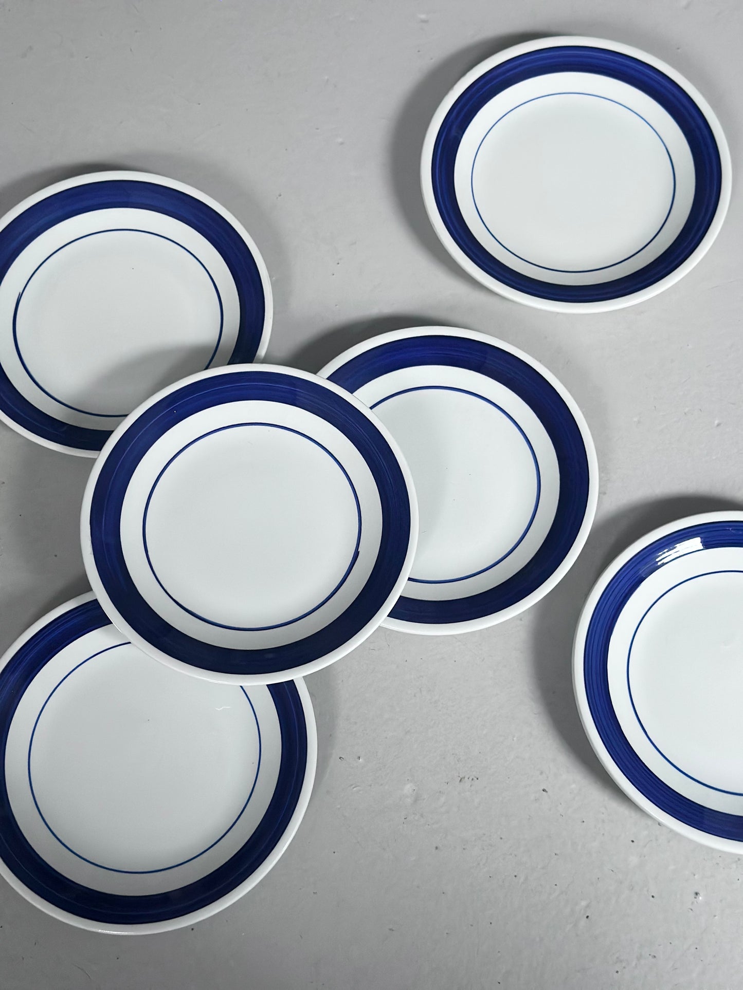 Blåt Italiensk Vintage Bistro Stel