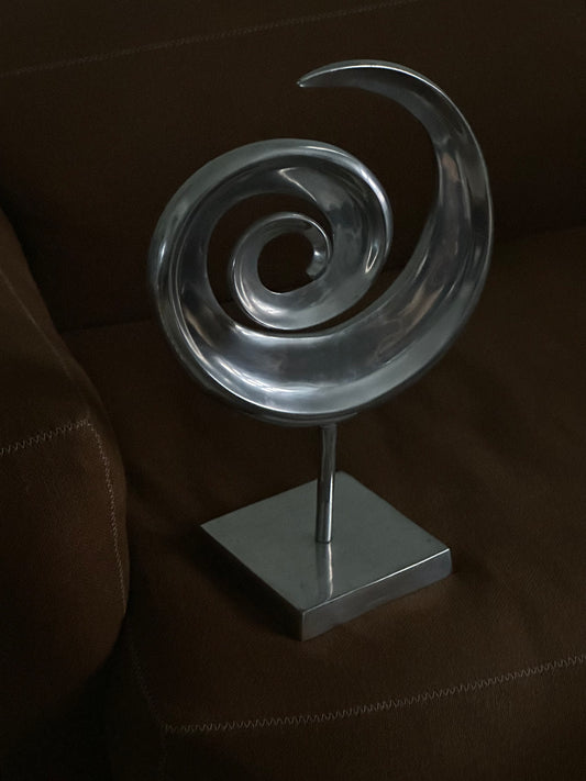 Vintage Alu Skulptur