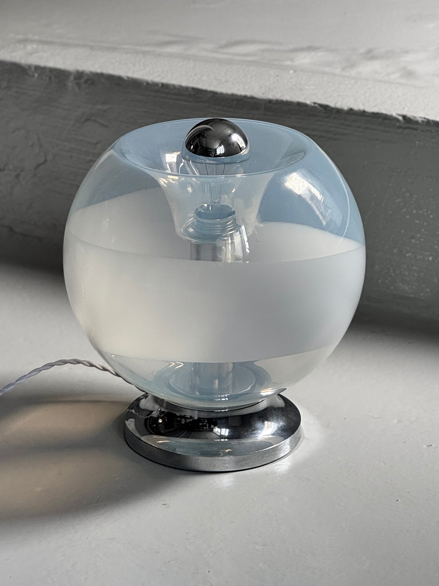Vintage Murano x Krom Bordlampe