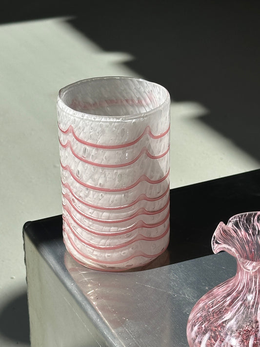Lille Swirl Vase - Lyserød