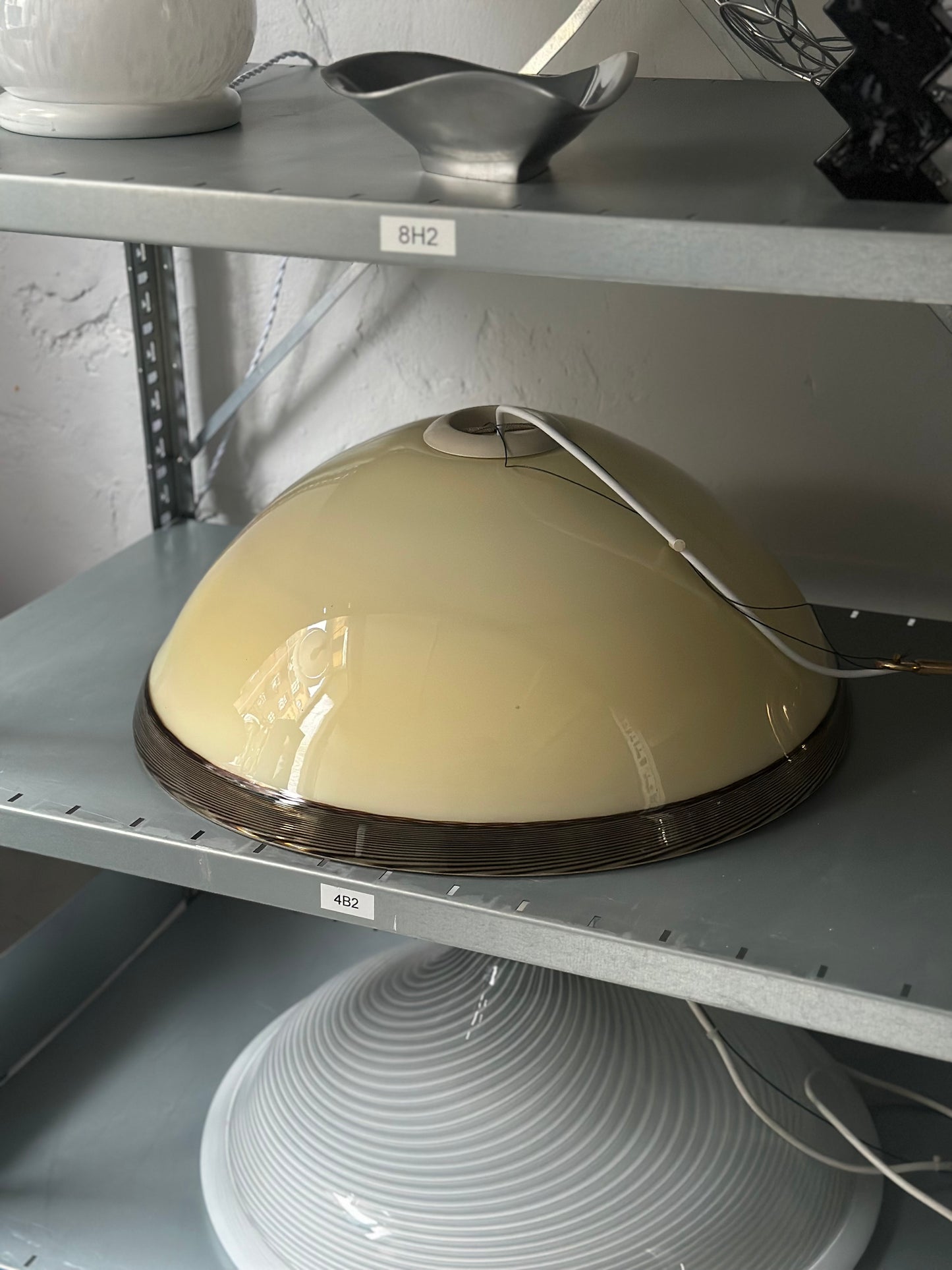 Vintage Murano Pendel - Creme