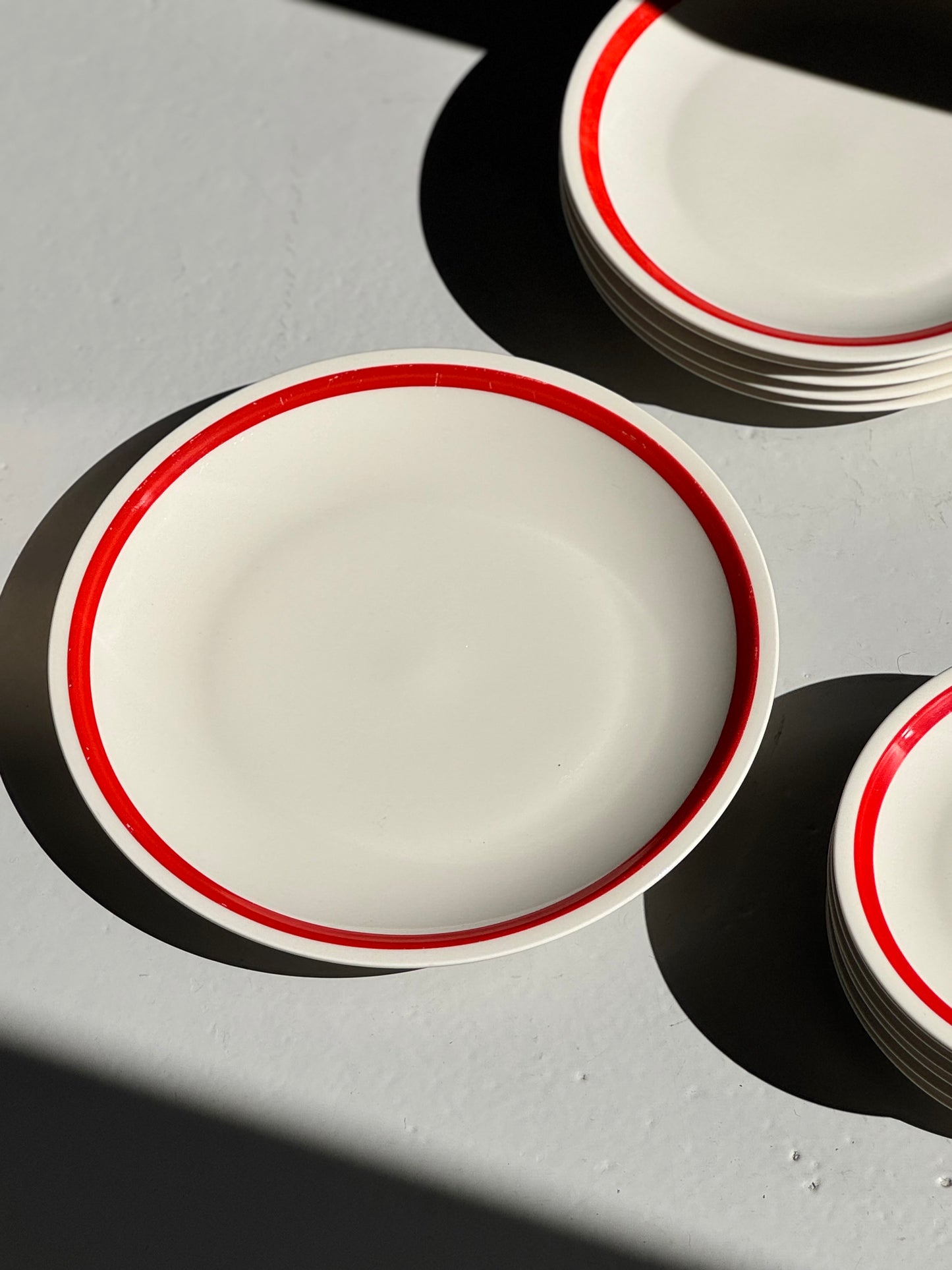 Bistro Tallerkener + Fad - Rød