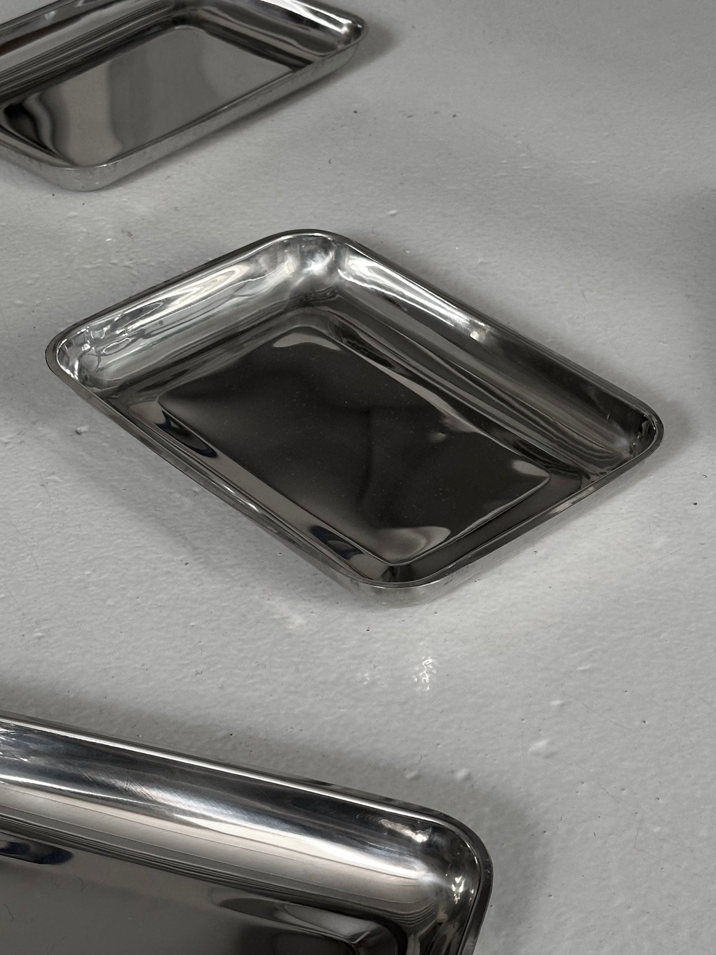 Italiensk Vintage Stål Fad #6